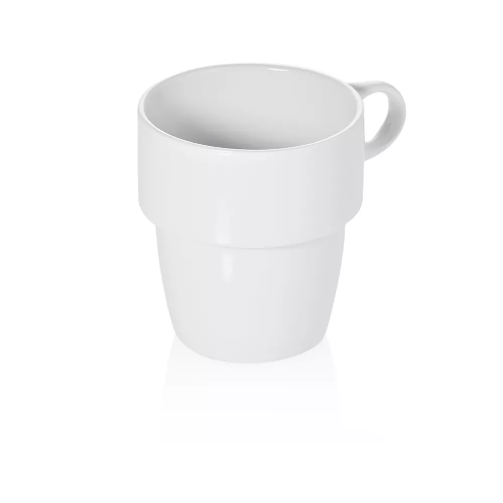 Kaffeebecher Porzellan Inh. 0,25 Ltr. WEIß Import