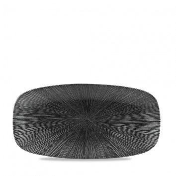 CHURCHILL Agano Chefs Oblong Plate 29,8x15,3 cm Black