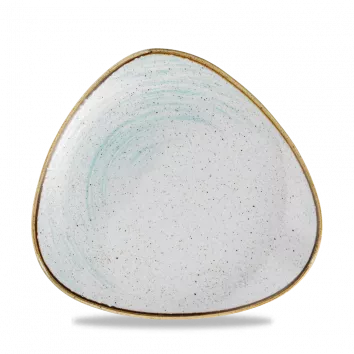 CHURCHILL Stonecast Accents Triangle Plate 22,9 cm Duck Egg Blue