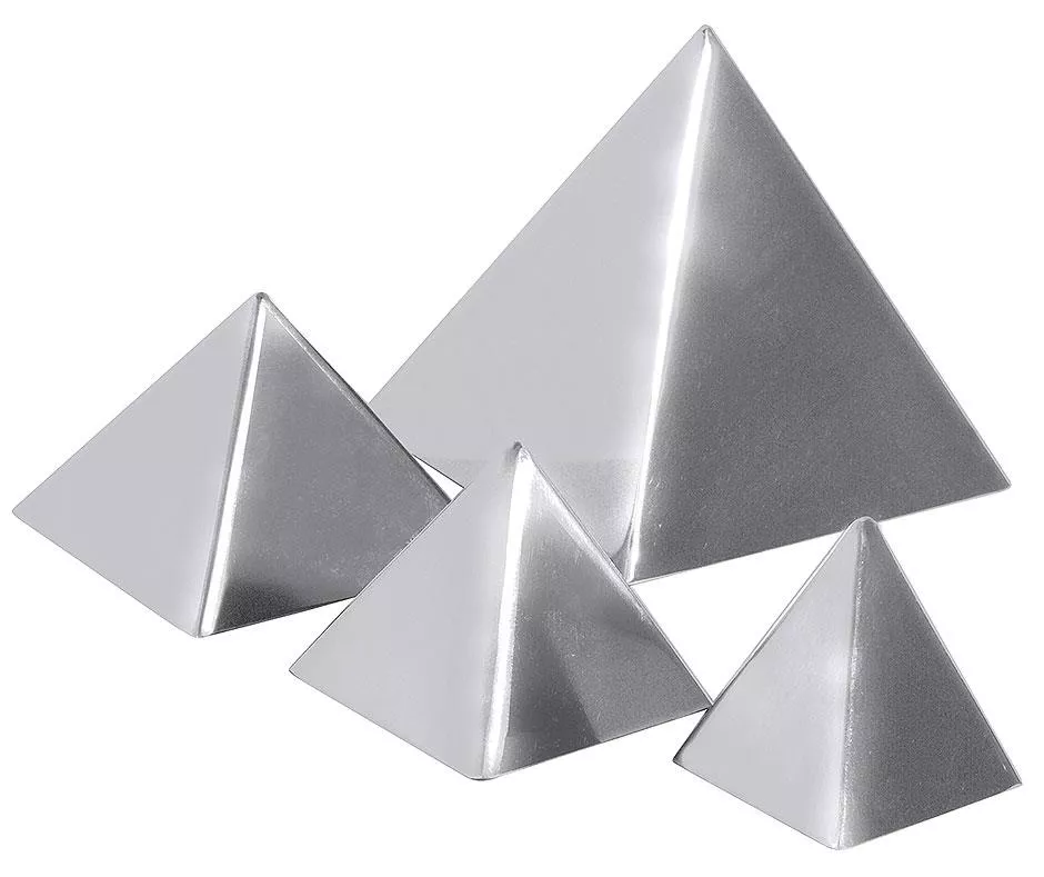 Pyramidenform Edelstahl 4x4 cm | 0,025 Ltr.