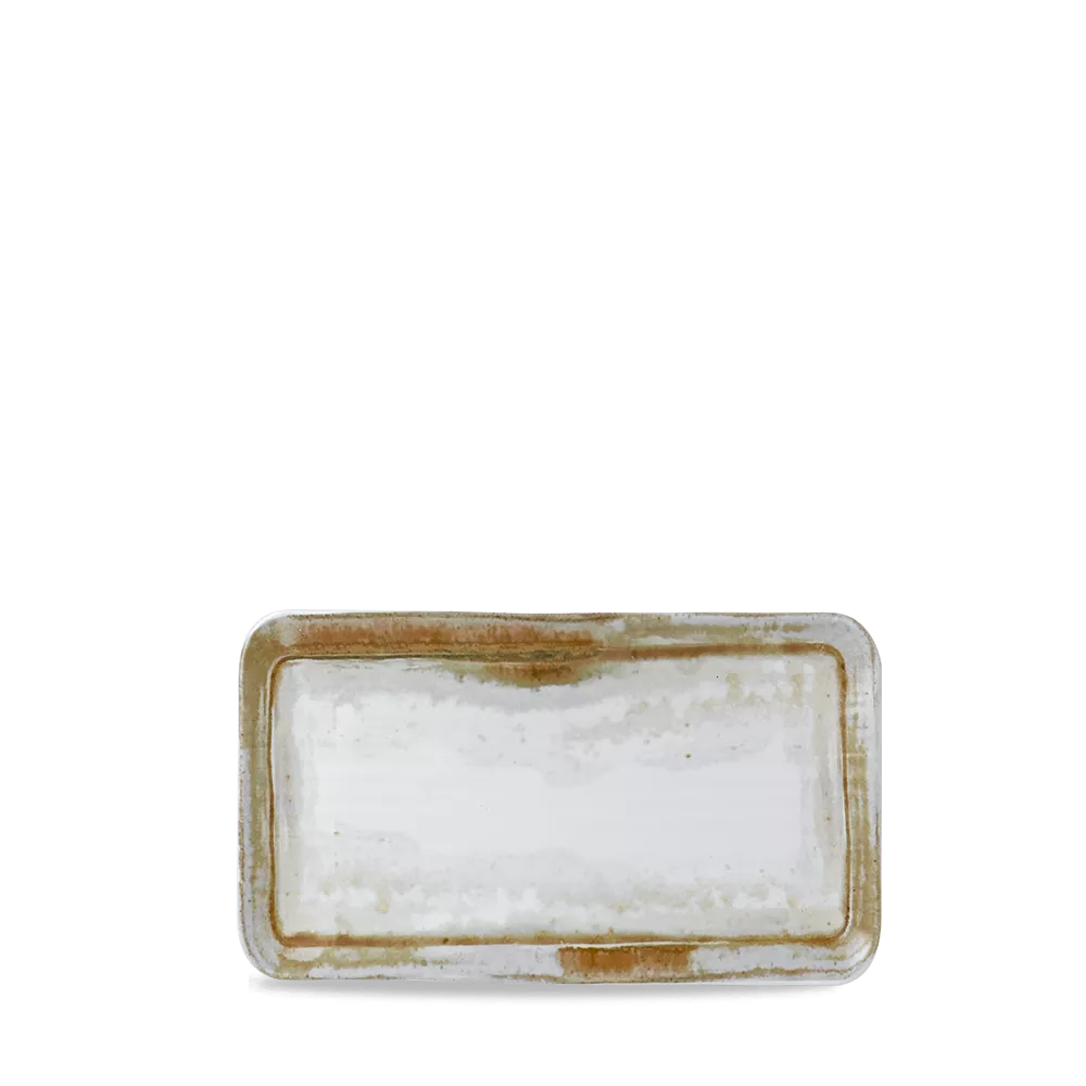 DUDSON Finca Sandstone Organic Rectangular Plate 27 x 16 cm, BROWN