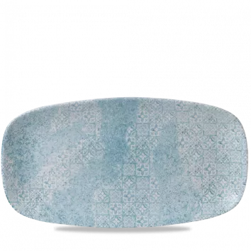 CHURCHILL Med Tiles Chefs`Oblong Plate Aquamarine