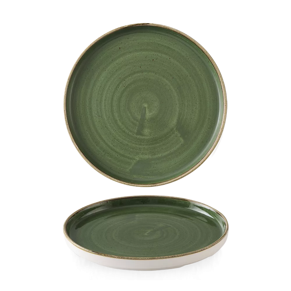 CHURCHILL Stonecast Chefs Walled Plate Ø 21 cm Sorrel Green